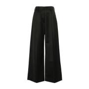 Antraciet Zwarte Wijde Broek Simone Rocha , Black , Dames