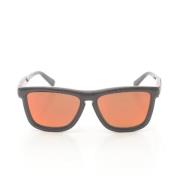 Pre-owned Leather sunglasses Loewe Pre-owned , Black , Dames