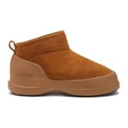 Bruine Suède Lage Laars Moon Boot , Brown , Heren