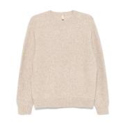 Beige Gebreide Crew Neck Sweater Sunflower , Beige , Heren