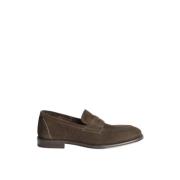 Fluwelen Loafer met leren zool Henderson Baracco , Brown , Heren