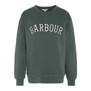 Northumberland Sweatshirt Barbour , Green , Dames