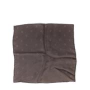 Pre-owned Silk scarves Louis Vuitton Vintage , Brown , Dames