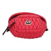 Pre-owned Fabric crossbody-bags Moncler Pre-owned , Pink , Dames