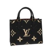 Pre-owned Leather handbags Louis Vuitton Vintage , Black , Dames