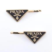 Pre-owned Metal hair-accessories Prada Vintage , Black , Dames