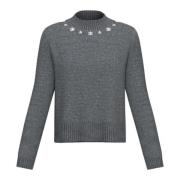 Stijlvolle Gebreide Top Emme DI Marella , Gray , Dames