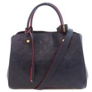 Pre-owned Fabric louis-vuitton-bags Louis Vuitton Vintage , Blue , Dam...