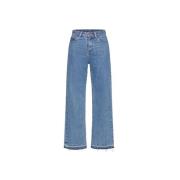 Lichtblauwe Flared Denim Jeans RED Valentino , Blue , Dames