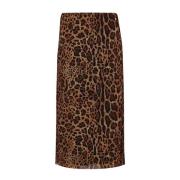 Animalier tule midi rok, wilde touch Liu Jo , Brown , Dames