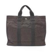 Pre-owned Canvas handbags Hermès Vintage , Gray , Dames