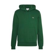 Groene Hoodie Sweater Basic Mini Logo Lacoste , Green , Heren