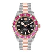 Unisex Horloge Gmt-I Challenger Baguettes Philipp Plein , Black , Unis...