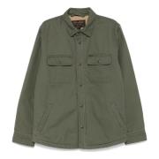 Fleece Voering Jac-Shirt Filson , Green , Heren