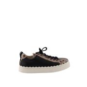 Pre-owned Leather sneakers Chloé Pre-owned , Beige , Dames