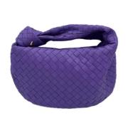 Pre-owned Leather handbags Bottega Veneta Vintage , Purple , Dames