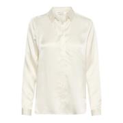 Elegante Zijden Shirt Whisper White InWear , Beige , Dames