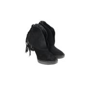 Pre-owned Suede boots Burberry Vintage , Black , Dames