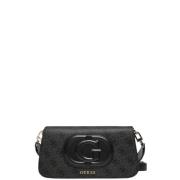 Eco Mietta Flap Schoudertas Guess , Black , Dames