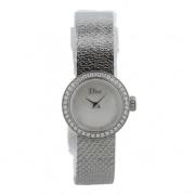 Pre-owned Satin watches Dior Vintage , White , Dames