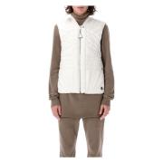 Witte Flight Vest met Donsvulling Moncler , White , Heren