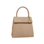 Pre-owned Suede handbags Celine Vintage , Beige , Dames