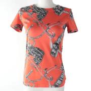 Pre-owned Cotton tops Hermès Vintage , Orange , Dames