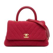 Pre-owned Cotton chanel-bags Chanel Vintage , Red , Dames