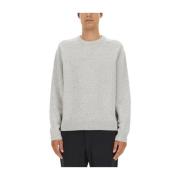 Wol Kasjmier Mix Jersey Trui Theory , Gray , Heren