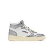 Witte en zilveren Sneakers Autry , Gray , Dames