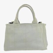 Pre-owned Canvas prada-bags Prada Vintage , Gray , Dames