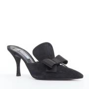 Pre-owned Suede heels Prada Vintage , Black , Dames