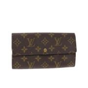 Pre-owned Coated canvas wallets Louis Vuitton Vintage , Brown , Dames