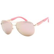 Roze Metalen Dames Zonnebril Guess , Pink , Dames