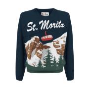 Heren Pullover St. Moritz MC2 Saint Barth , Blue , Heren