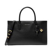 Zwarte Satchel Tas Michael Kors , Black , Dames