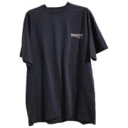 Pre-owned Cotton tops Balenciaga Vintage , Blue , Dames