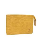 Pre-owned Leather louis-vuitton-bags Louis Vuitton Vintage , Yellow , ...