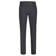 Comfortabele platte voorkant broek met elastische tailleband en hemdst...