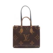 Pre-owned Canvas handbags Louis Vuitton Vintage , Brown , Dames