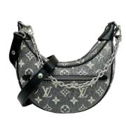 Pre-owned Fabric shoulder-bags Louis Vuitton Vintage , Gray , Dames