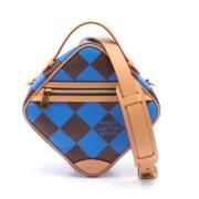 Pre-owned Canvas handbags Louis Vuitton Vintage , Blue , Dames