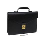 Pre-owned Leather louis-vuitton-bags Louis Vuitton Vintage , Black , D...