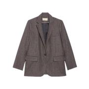 Klassieke Tilia Blazer met Tweed Patroon Vanessa Bruno , Gray , Dames