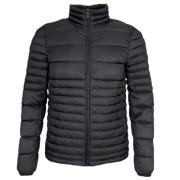 Heren Stoffen Jas met Ritssluiting en Capuchon Ciesse Piumini , Black ...