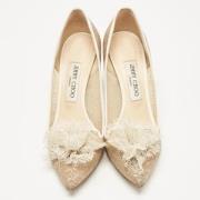 Pre-owned Lace heels Jimmy Choo Pre-owned , Beige , Dames