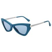 Blauwe Plastic Dames Zonnebril Jimmy Choo , Blue , Dames