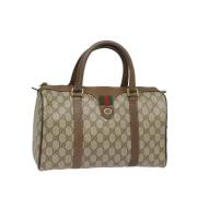 Pre-owned Leather gucci-bags Gucci Vintage , Beige , Dames