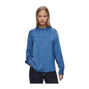 Blauwe Sandeline Maluca Shirt Moss Copenhagen , Blue , Dames