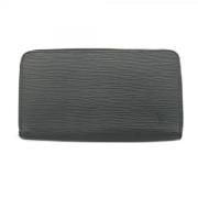 Pre-owned Leather wallets Louis Vuitton Vintage , Black , Dames